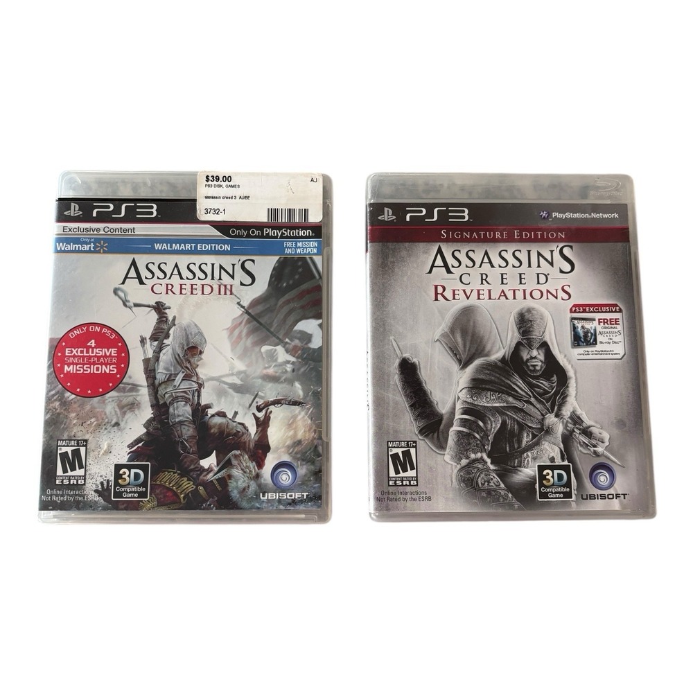 Assassins Creed 3 Walmart Edition & Revelations Signature Edition (PS3)